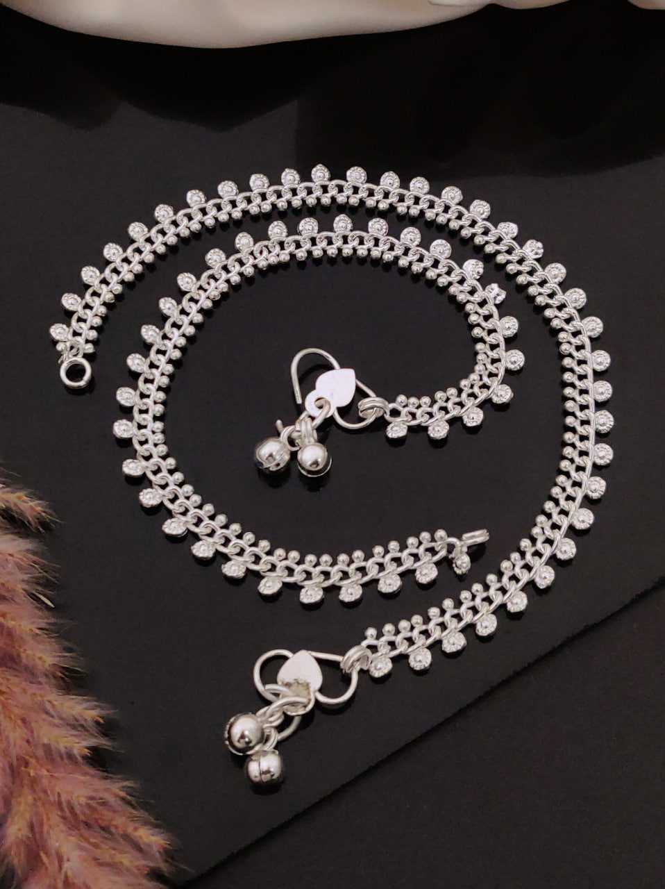 Ynf Alloy KESH191 138 Womens Jewellery Festive Collections Wholesale AD Fancy Payal Silver Payal Party Wear Jewelry Manufacturer - Jewellery Export