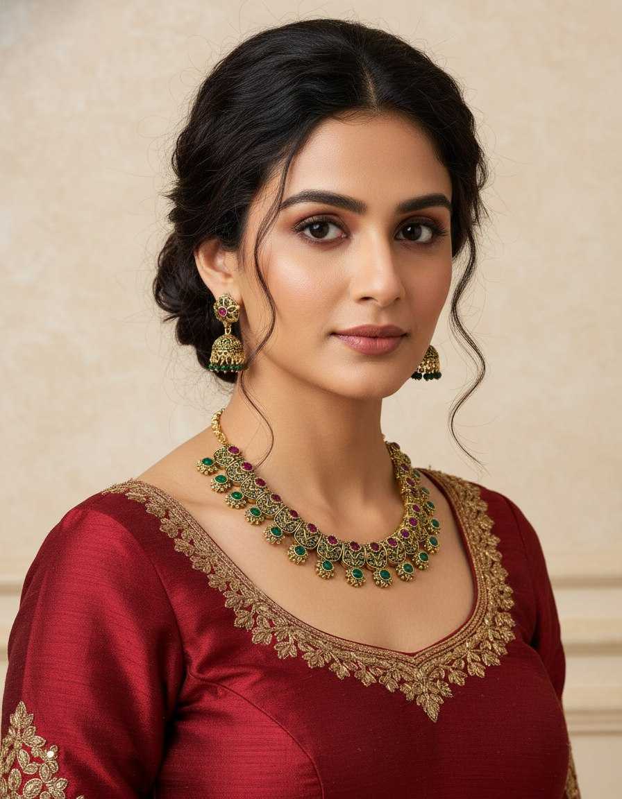 Ynf Fancy KESH191 NECKLACE SET Womens Jewellery Wholesale Necklaces Set Fashion Necklace Traditional Jewelry Manufacturer - Jewellery Export