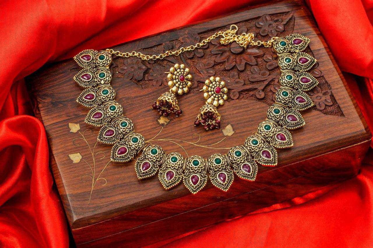 Ynf Fancy KESH191 NECKLACE SET Womens Jewellery Wholesale Necklaces Set Traditional Jewelry South Indian Jewelry Manufacturer - Jewellery Export