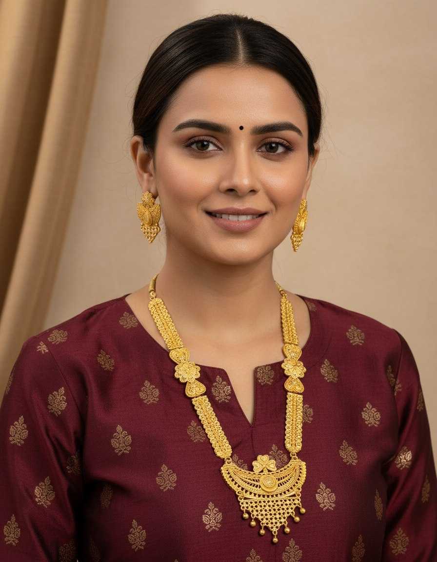 Ynf Brass KESH191 1 Womens Jewellery Wholesale Golden Necklace Set Artificial Necklace Sets Traditional Jewelry Manufacturer - Jewellery Export