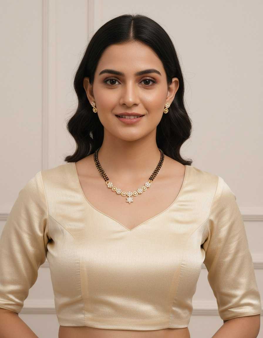 Ynf Brass KESH191 1 Womens Jewellery Wholesale Mangalsutras Fashion Pendant Stone Studded Jewelry Manufacturer - Jewellery Export