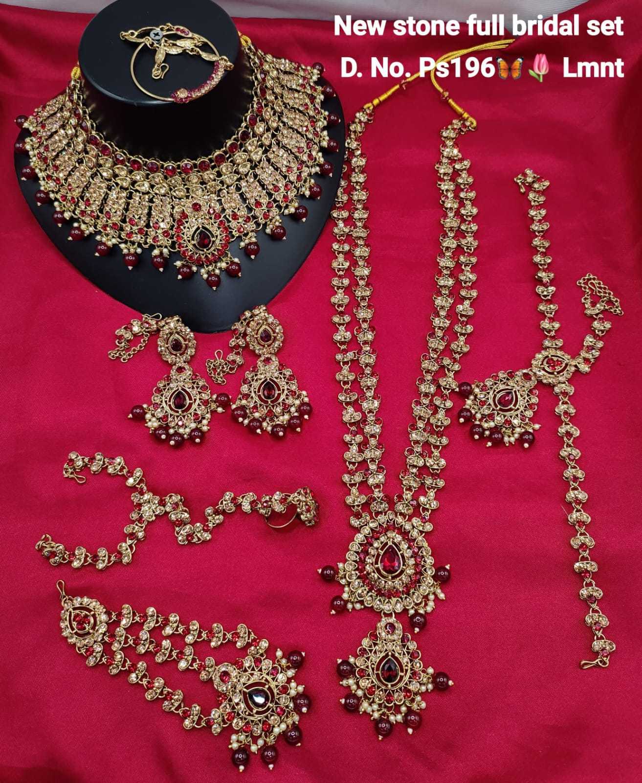 Ynf Brass KESH494 1 Womens Jewellery Wholesale Bridal Jewelry Sets Gold Plated Jewelry Stone Studded Jewelry Manufacturer - Jewellery Export