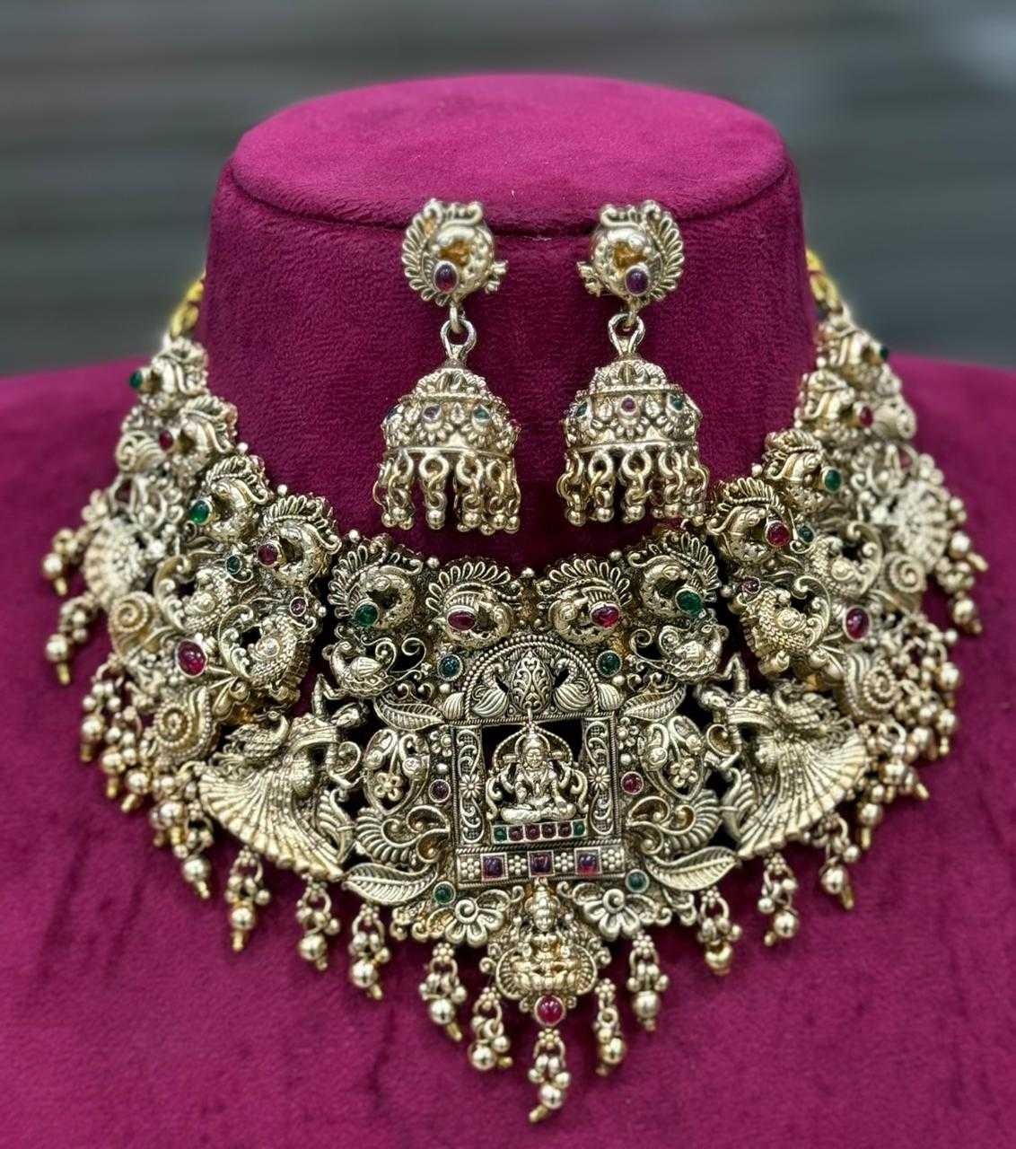 Ynf Brass KESH494 1 Womens Jewellery Wholesale Fancy Mala Necklaces Fancy Earrings Bridal Jewelry Sets Manufacturer - Jewellery Export