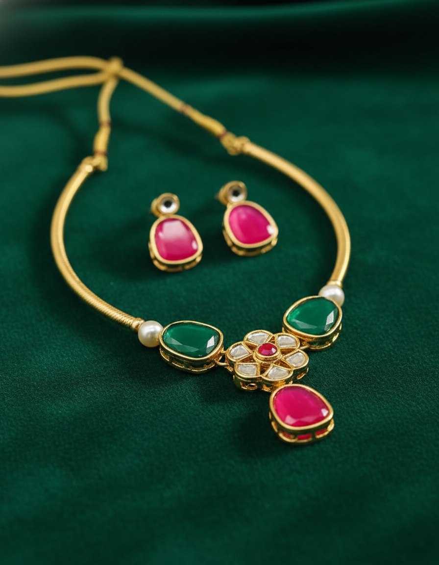 Ynf Fancy KESH191 NECKLACE Womens Jewellery Wholesale Pearl Necklace Set Fashion Necklace Party Wear Jewelry Manufacturer - Jewellery Export