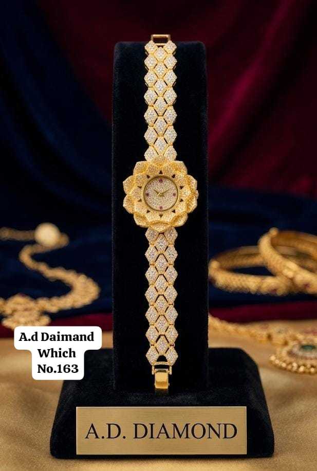 Ynf AD Diamond KESH480 Womens Jewellery Wholesale Traditional Watches Fancy Designer Watches Diamond Watch Manufacturer - Jewellery Export