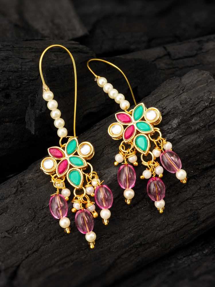 Ynf Alloy KESH105 ER4156 Womens Jewellery Wholesale Fancy Earrings AD Diamond Earring Oxidized Earrings Manufacturer - Jewellery Export