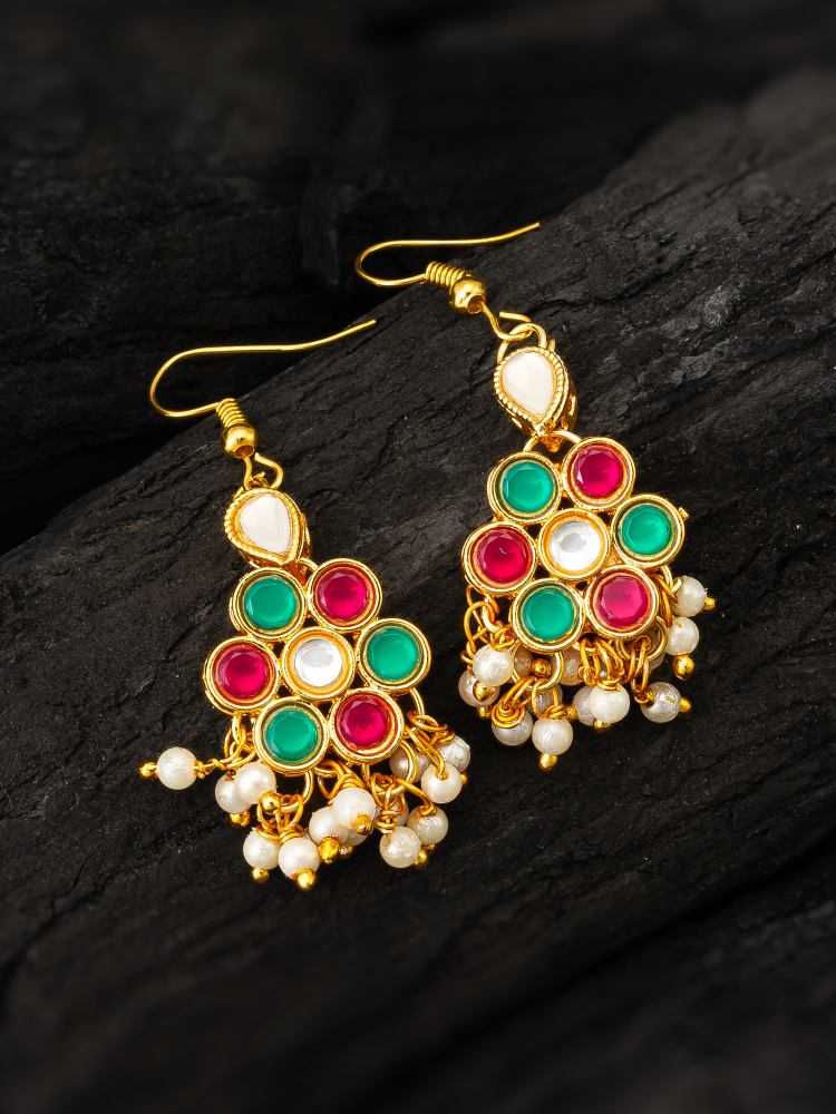 Ynf Alloy KESH105 ER4159 Womens Jewellery Wholesale Fancy Earrings AD Diamond Earring Oxidized Earrings Manufacturer - Jewellery Export