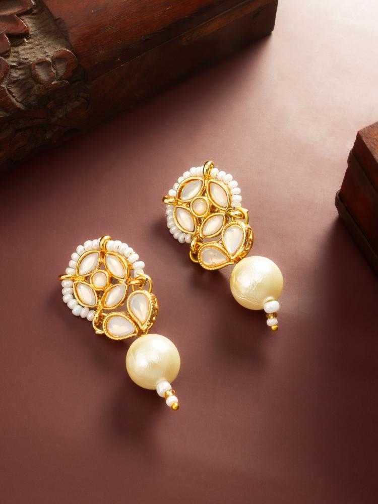 Ynf Alloy KESH105 ER4164 Womens Jewellery Wholesale Fancy Earrings Oxidized Earrings Kundan Earrings Manufacturer - Jewellery Export