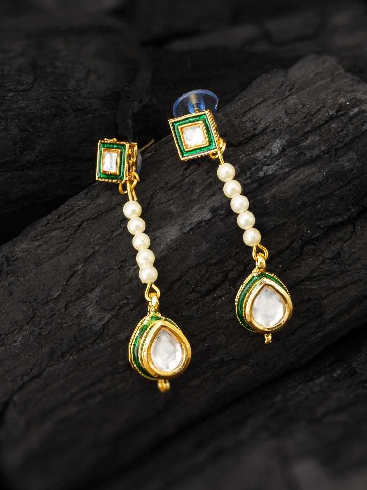 Ynf Alloy KESH105 ER4165 Womens Jewellery Wholesale Fancy Earrings AD Diamond Earring Oxidized Earrings Manufacturer - Jewellery Export