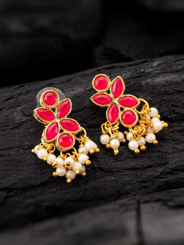 Ynf Alloy KESH105 ER4168 Womens Jewellery Wholesale Fancy Earrings Artificial Earring Earrings With Stones Manufacturer - Jewellery Export