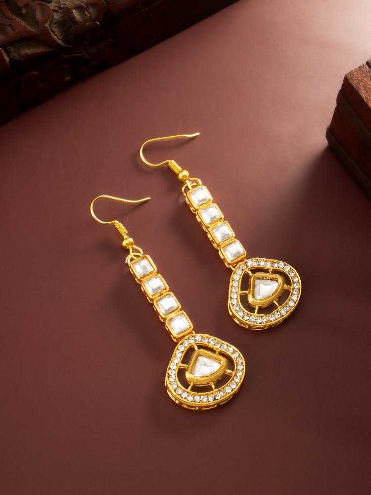 Ynf Alloy KESH105 ER4169 Womens Jewellery Wholesale Fancy Earrings AD Diamond Earring Long Earrings Manufacturer - Jewellery Export