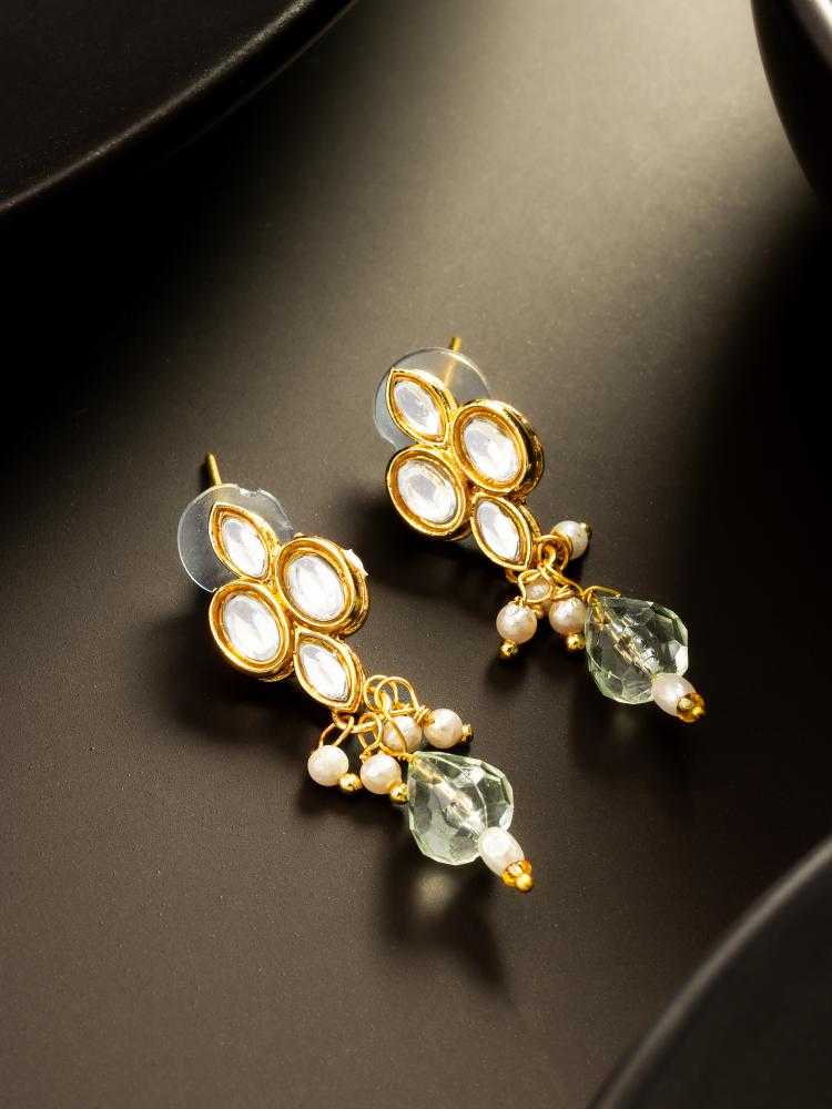 Ynf Alloy KESH105 ER4185 Womens Jewellery Wholesale Fancy Earrings AD Diamond Earring Oxidized Earrings Manufacturer - Jewellery Export
