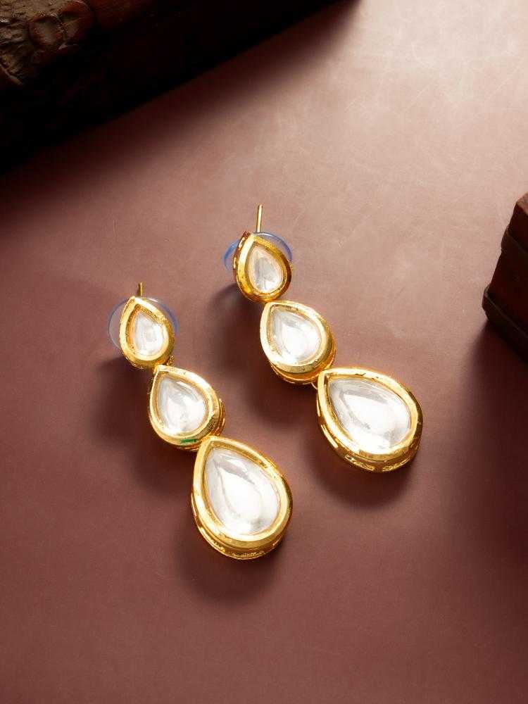 Ynf Alloy KESH105 ER4194 Womens Jewellery Wholesale Fancy Earrings Oxidized Earrings Kundan Earrings Manufacturer - Jewellery Export