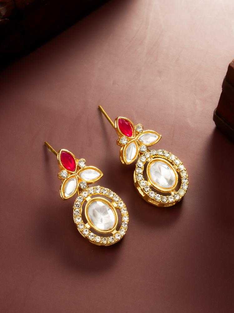 Ynf Alloy KESH105 ER4207 Womens Jewellery Wholesale Kundan Earrings Stud Earrings Manufacturer - Jewellery Export