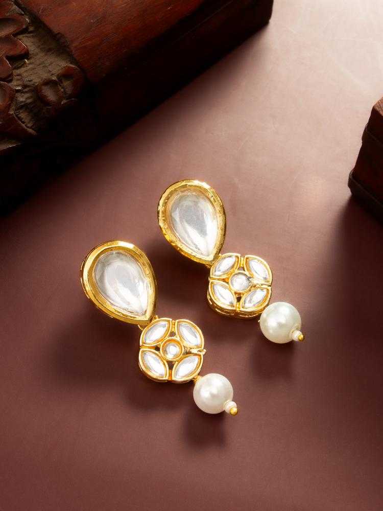 Ynf Alloy KESH105 ER4208 Womens Jewellery Wholesale Fancy Earrings Oxidized Earrings Kundan Earrings Manufacturer - Jewellery Export