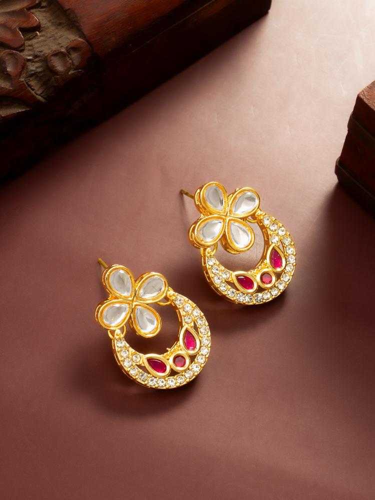 Ynf Alloy KESH105 ER4212 Womens Jewellery Wholesale Fancy Earrings Oxidized Earrings Kundan Earrings Manufacturer - Jewellery Export