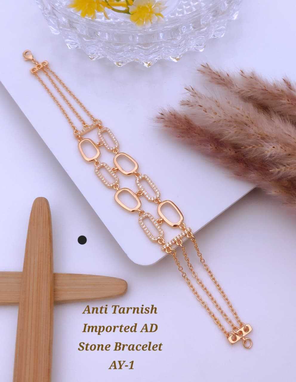Ynf Alloy KESH193 206 Womens Jewellery Festive Collections Wholesale Brass Gold Bracelets Golden Bracelet Party Wear Jewelry Manufacturer - Jewellery Export