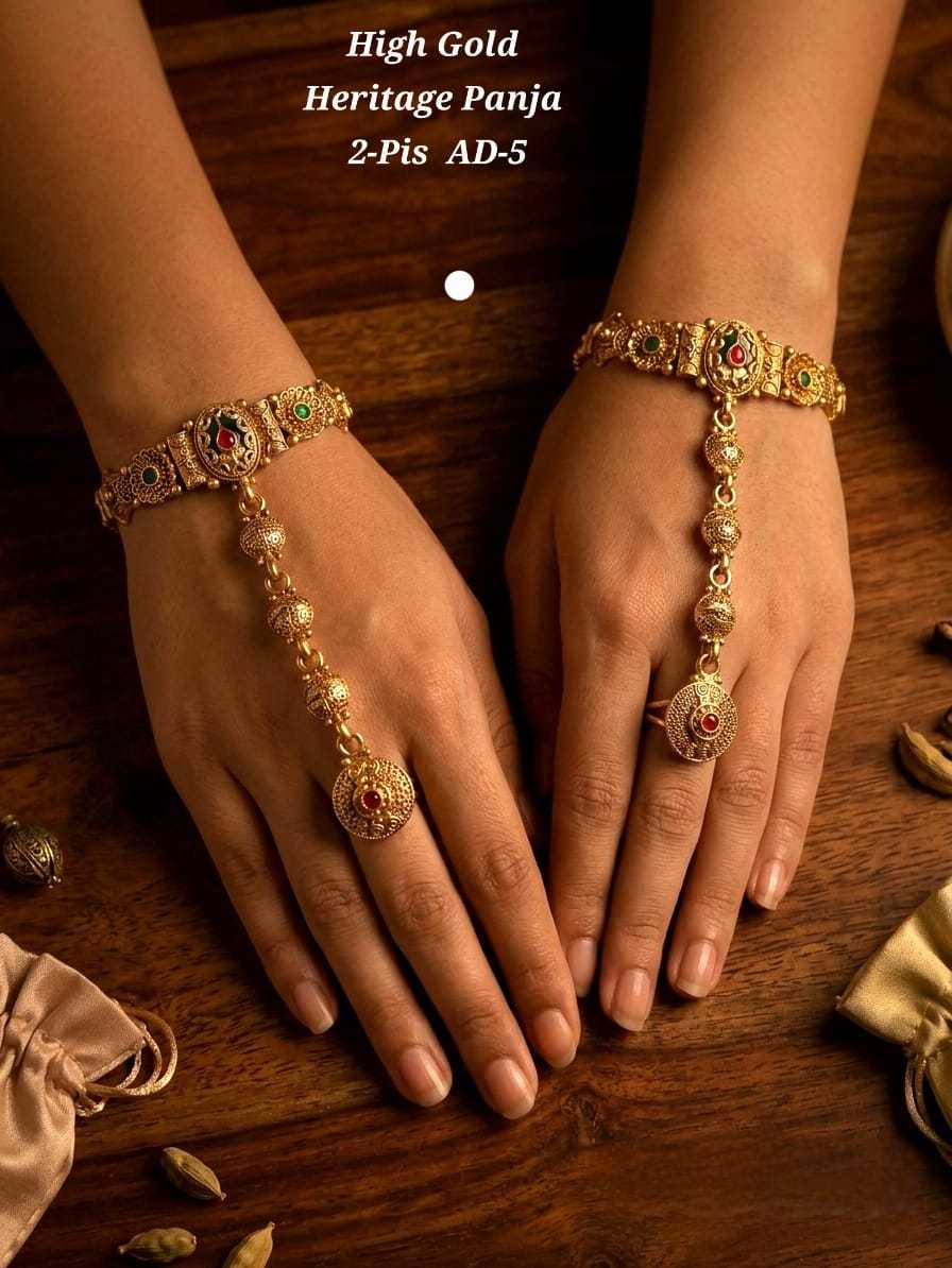 Ynf Alloy KESH193 228 Womens Jewellery Festive Collections Wholesale Gold Plated Jewelry Hand Harness (Haath phool) Party Wear Jewelry Manufacturer - Jewellery Export