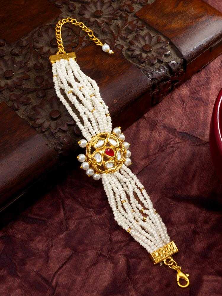 Ynf Brass KESH105 BG2581 Womens Jewellery Wholesale Kundan Bangles Antique Bracelet Fashion Bracelets Manufacturer - Jewellery Export