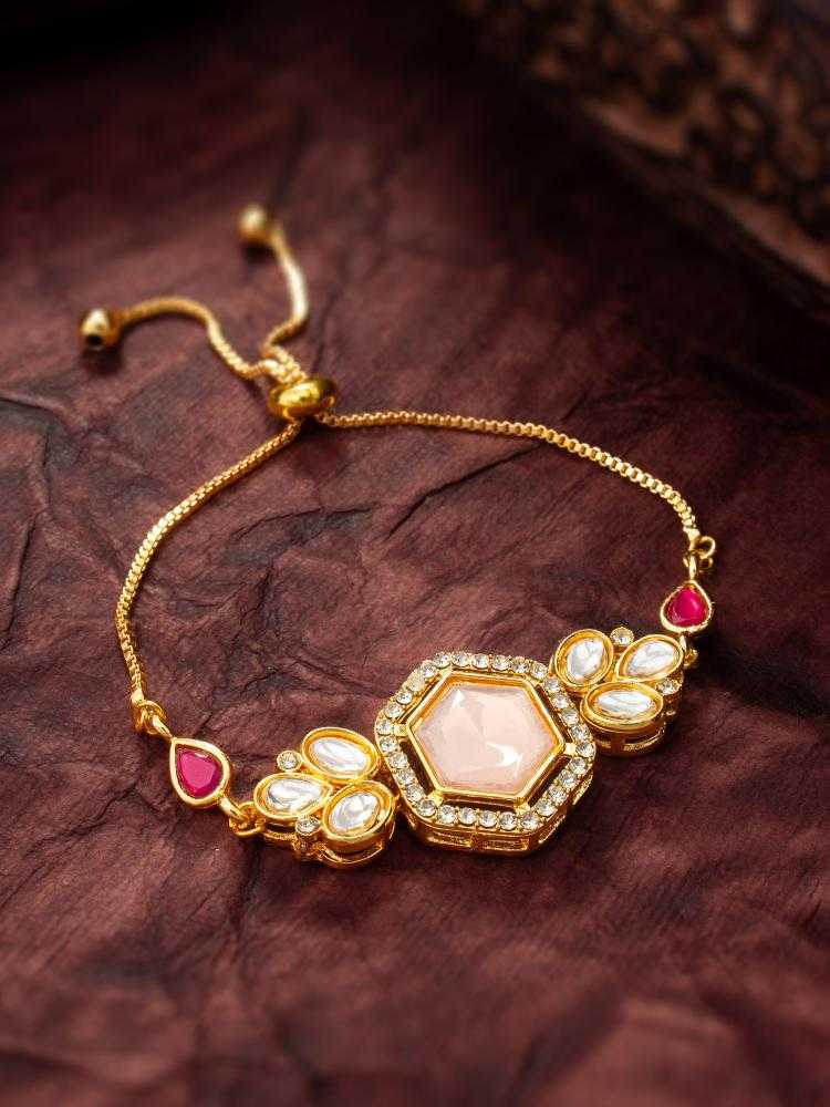 Ynf Brass KESH105 BG2599 Womens Jewellery Wholesale Kundan Bangles Antique Bracelet Fashion Bracelets Manufacturer - Jewellery Export