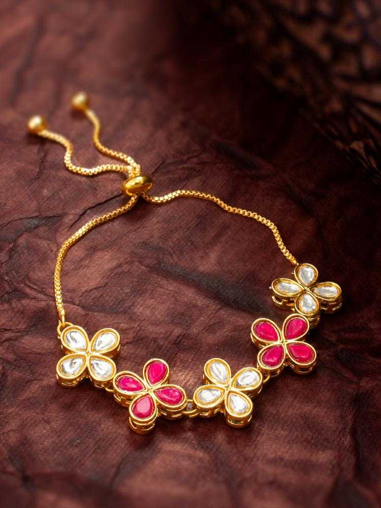 Ynf Brass KESH105 BG2608 Womens Jewellery Wholesale Kundan Bangles Antique Bracelet Fashion Bracelets Manufacturer - Jewellery Export