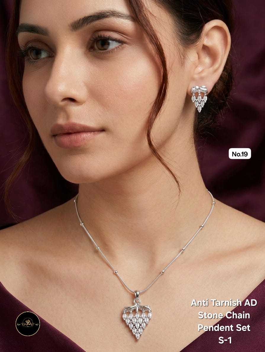 Ynf Brass KESH127 052 Womens Jewellery Wholesale Women Chain Chain Pendant Set Manufacturer - Jewellery Export
