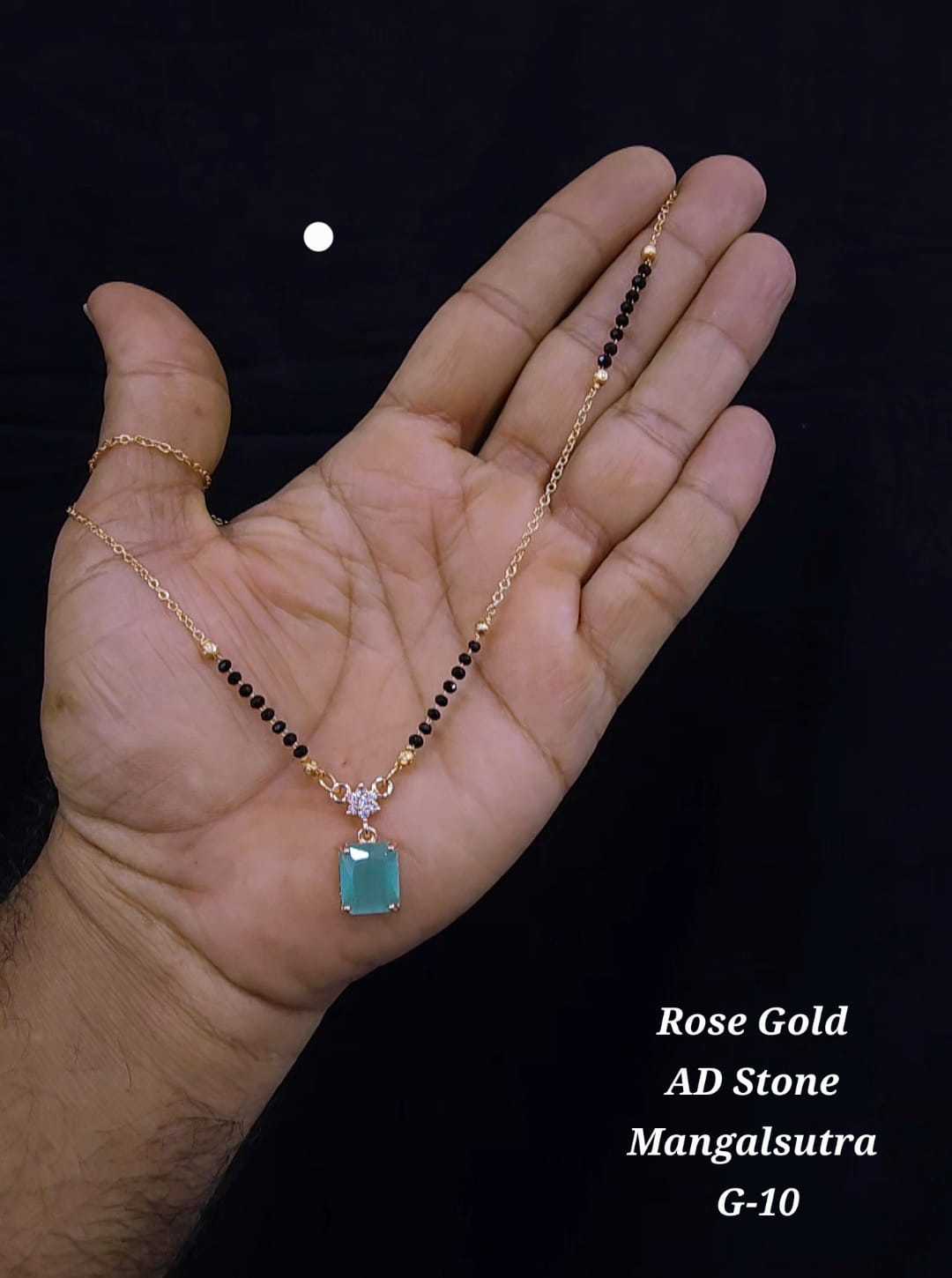 Ynf Brass KESH193 245 Womens Jewellery Wholesale Mangalsutras AD Diamond Necklace Stone Studded Jewelry Manufacturer - Jewellery Export