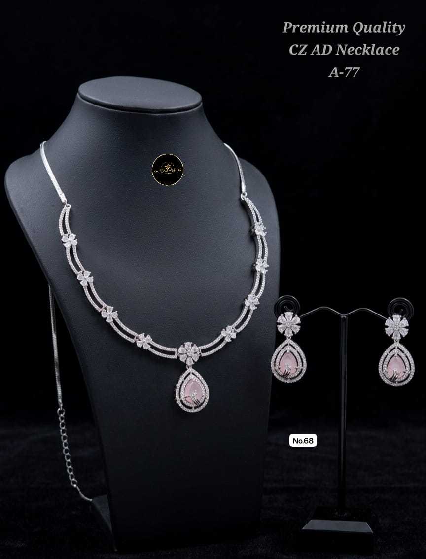 Ynf Brass RIN234 003 Womens Jewellery Wholesale AD Diamond Necklace Fashion Necklace Manufacturer - Jewellery Export