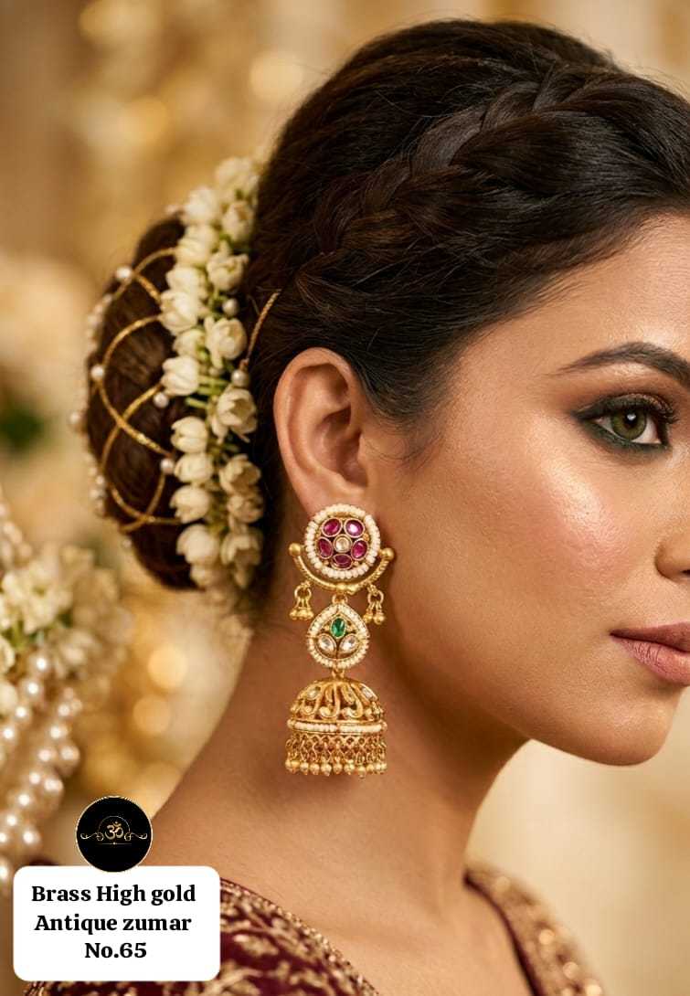 Ynf Brass RIN234 016 Womens Jewellery Wholesale Fancy Earrings Manufacturer - Jewellery Export