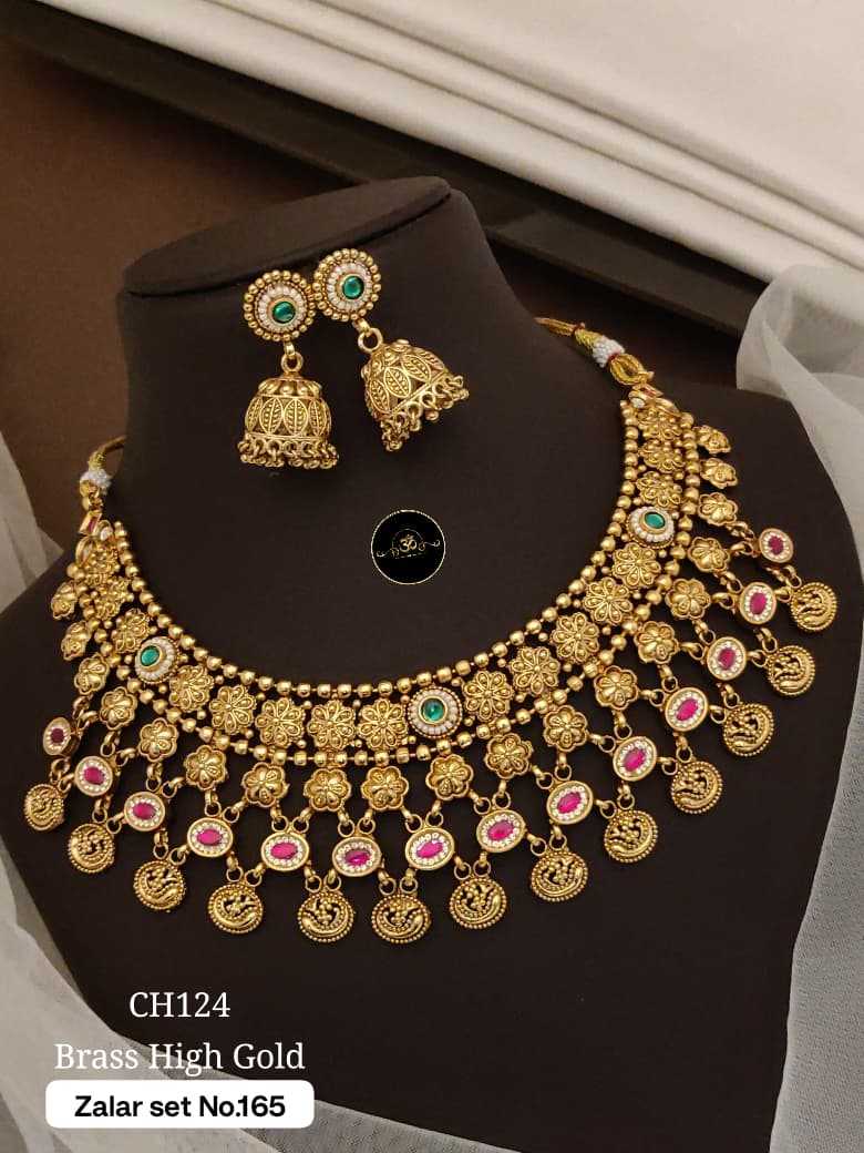 Ynf Brass RIN234 025 Womens Jewellery Wholesale Choker Necklaces Traditional Jewelry Rajasthani Jewelry Manufacturer - Jewellery Export