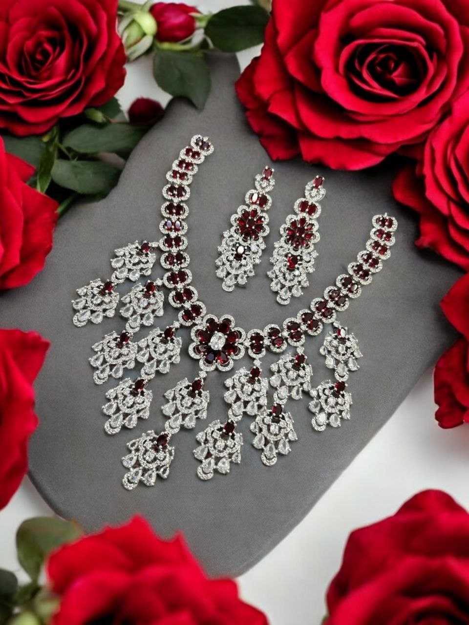 YNF BRASS KESH192 KAB03 WOMENS JEWELLERY WHOLESALE AD DIAMOND NECKLACES MANUFACTURER