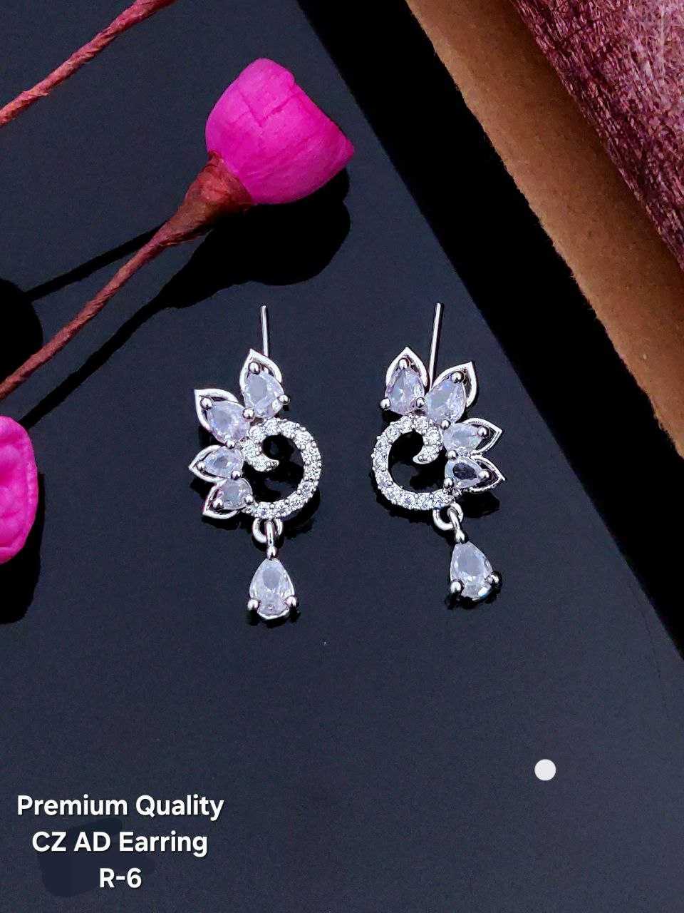 Ynf AD Diamond Womens Jewellery Wholesale Fancy Earrings AD Diamond Earring Artificial Earring Manufacturer - Jewellery Export