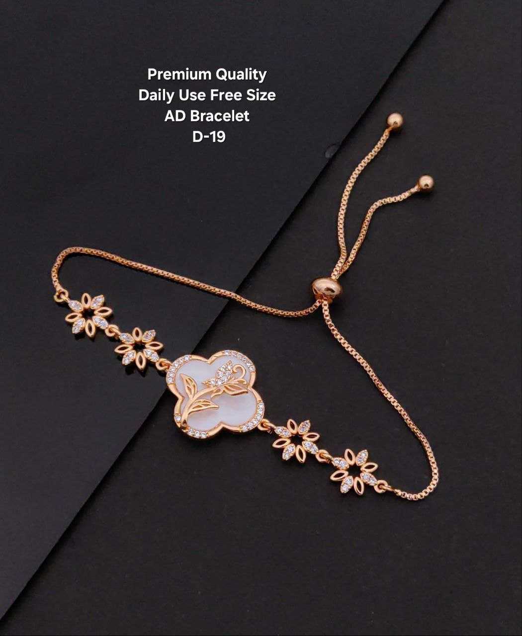 Ynf Brass KESH193 Womens Jewellery Wholesale AD Diamond Bracelet Brass Gold Bangles Golden Bracelet Manufacturer - Jewellery Export