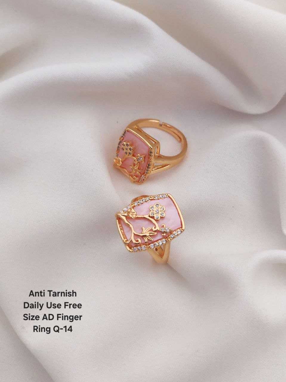 Ynf Brass KESH193 Womens Jewellery Wholesale Diamond Rings AD Diamond Rings Finger Rings Manufacturer - Jewellery Export