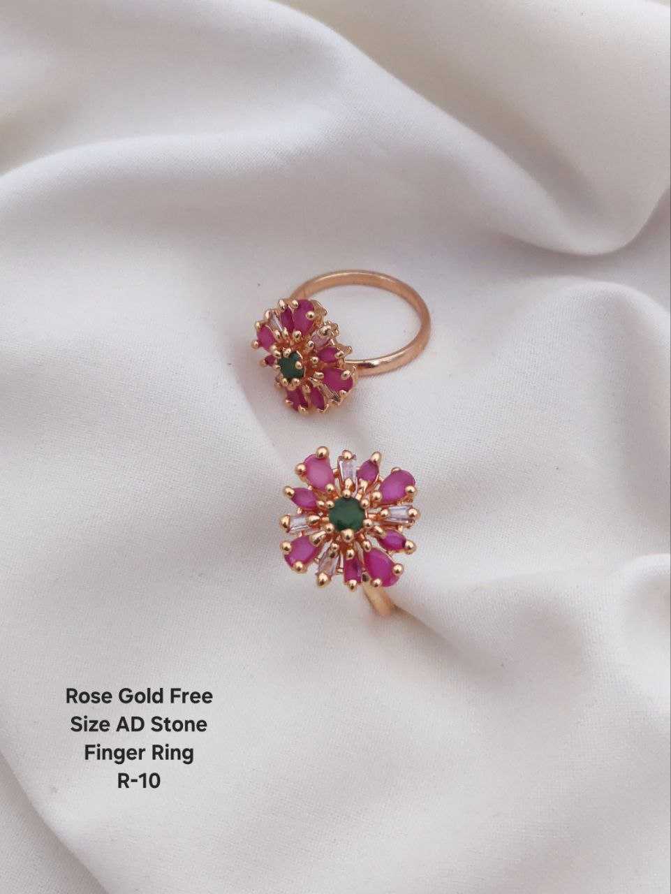 Ynf Brass KESH193 Womens Jewellery Wholesale Diamond Rings Fancy Earrings AD Diamond Rings Manufacturer - Jewellery Export