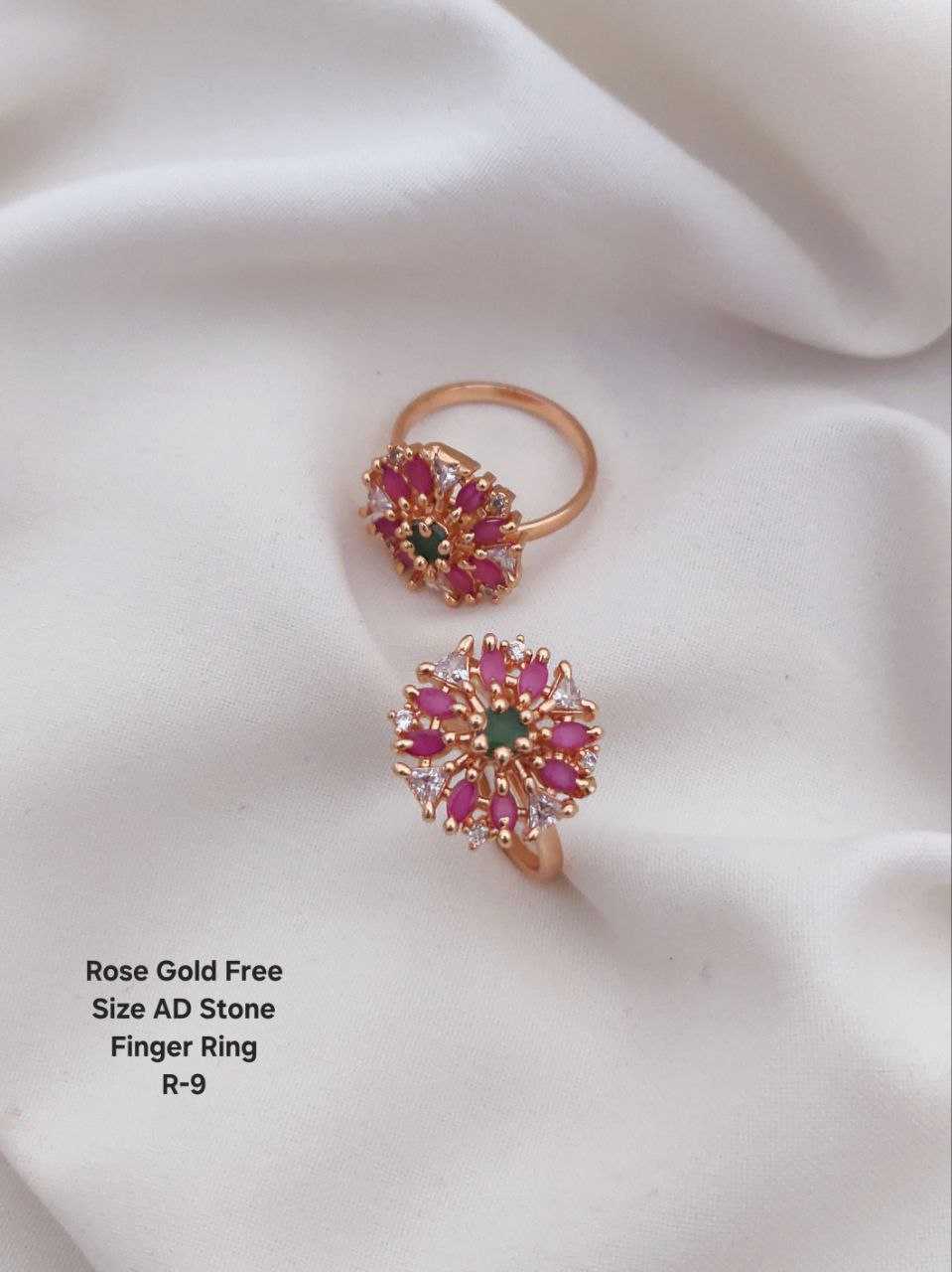 Ynf Brass KESH193 Womens Jewellery Wholesale Diamond Rings Fancy Earrings AD Diamond Rings Manufacturer - Jewellery Export