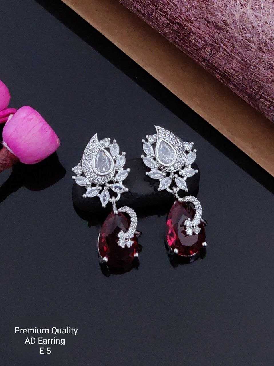 Ynf Brass Womens Jewellery Wholesale Fancy Earrings AD Diamond Earring Earrings With Stones Manufacturer - Jewellery Export