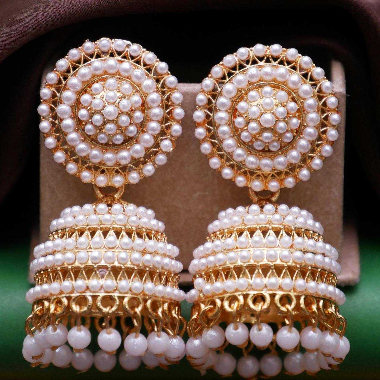Ynf Fancy Womens Jewellery Wholesale Jhumka Earrings Long Earrings Earrings With Stones Manufacturer - Jewellery Export