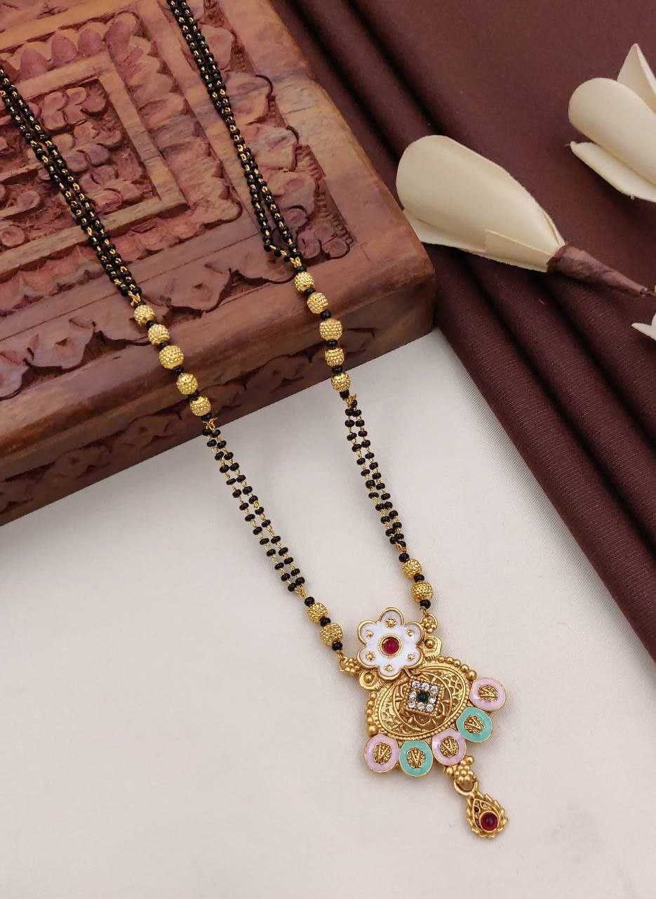 Ynf Fancy Womens Jewellery Wholesale Mangalsutras Gold Chains Matte Finish Jewelry Manufacturer - Jewellery Export