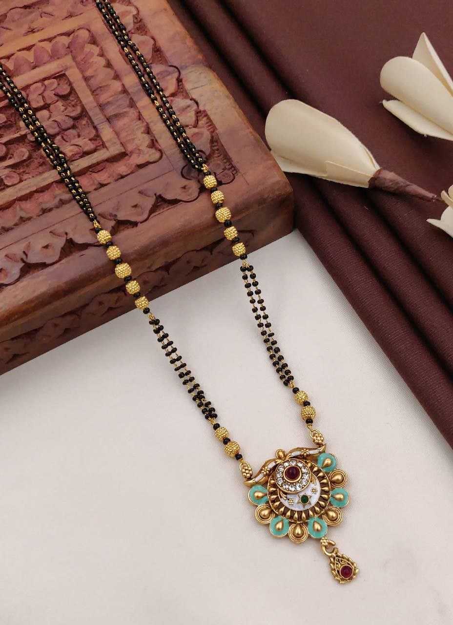 Ynf Fancy Womens Jewellery Wholesale Mangalsutras Gold Chains Matte Finish Jewelry Manufacturer - Jewellery Export