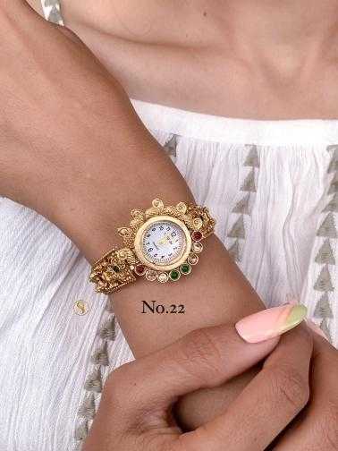 Ynf Gold Plated KESH476 Womens Jewellery Wholesale Traditional Watches Fancy Designer Watches Fashion Wrist Watches Manufacturer - Jewellery Export