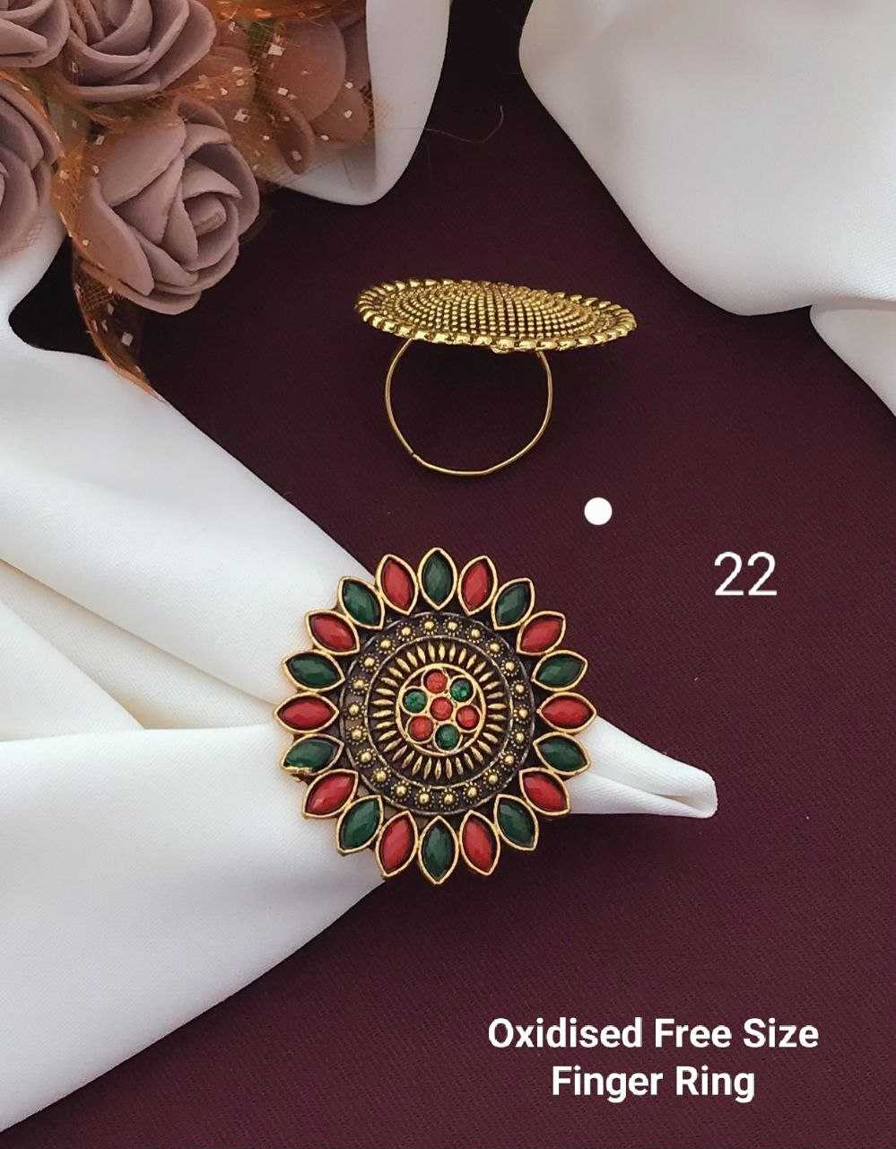 Ynf Brass KESH193 Womens Jewellery Wholesale Fancy Earrings Antique Ring Finger Rings Manufacturer - Jewellery Export