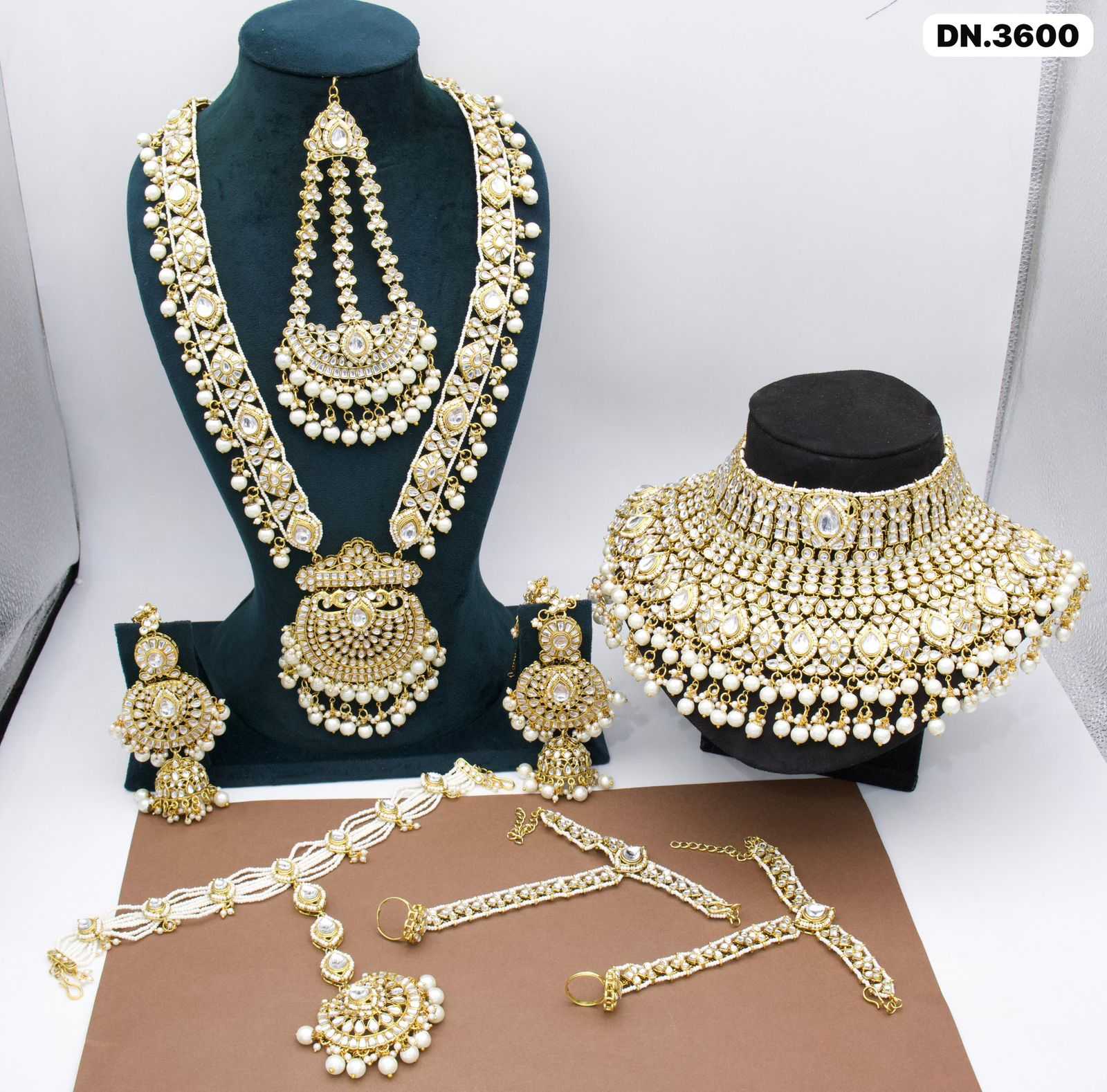 Ynf Brass KESH494 01 Womens Jewellery Wholesale Necklaces Set Antique Necklaces Set Golden Necklace Set Manufacturer - Jewellery Export