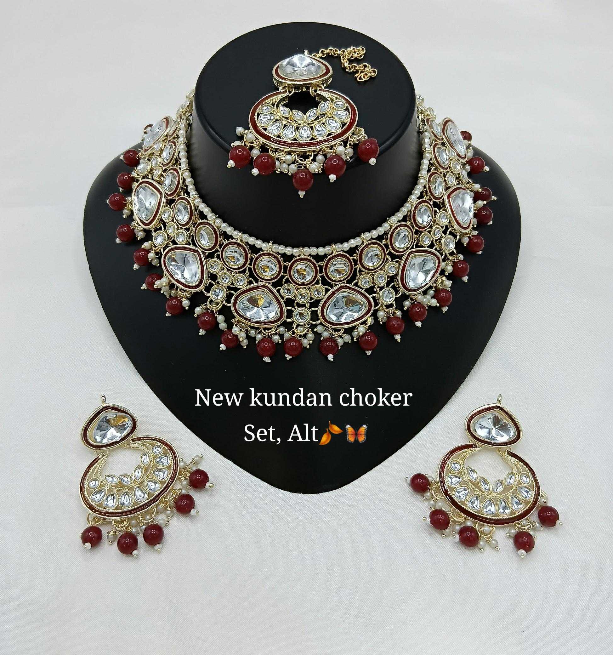 Ynf Brass KESH494 07 Womens Jewellery Wholesale Necklaces Set Bridal Jewelry Sets Artificial Bridal Jewelry Manufacturer - Jewellery Export