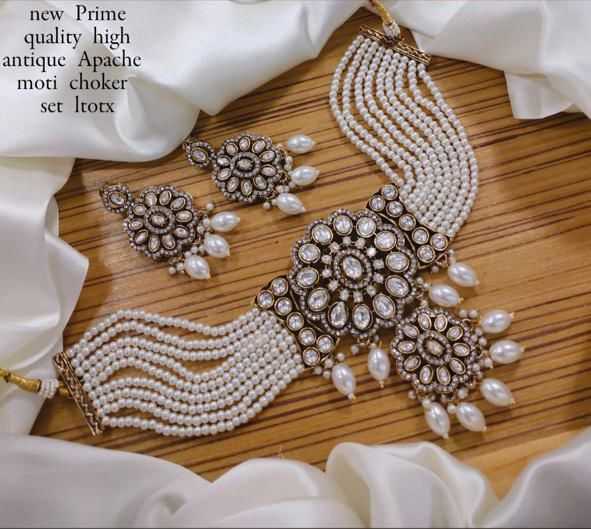 Ynf Brass KESH494 10 Womens Jewellery Wholesale Choker Necklaces Bridal Jewelry Sets Artificial Bridal Jewelry Manufacturer - Jewellery Export