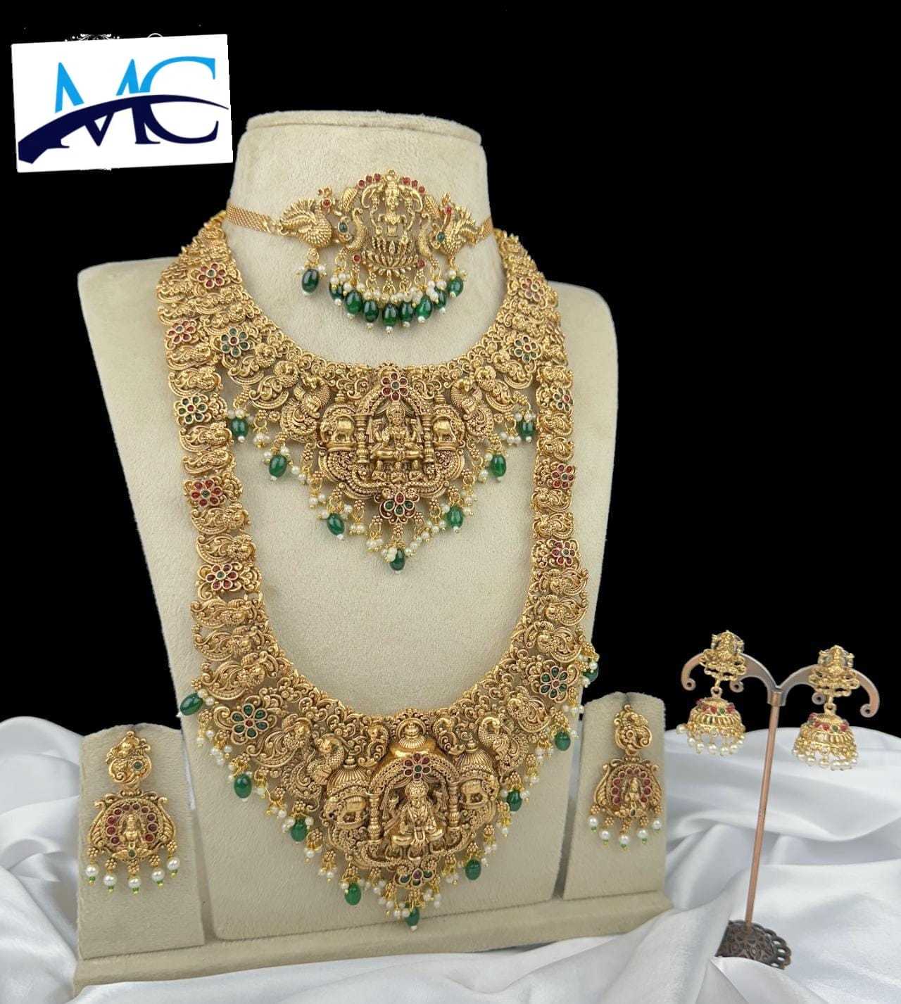 Ynf Brass KESH494 12 Womens Jewellery Wholesale Long Sets Bridal Jewelry Sets Artificial Bridal Jewelry Manufacturer - Jewellery Export