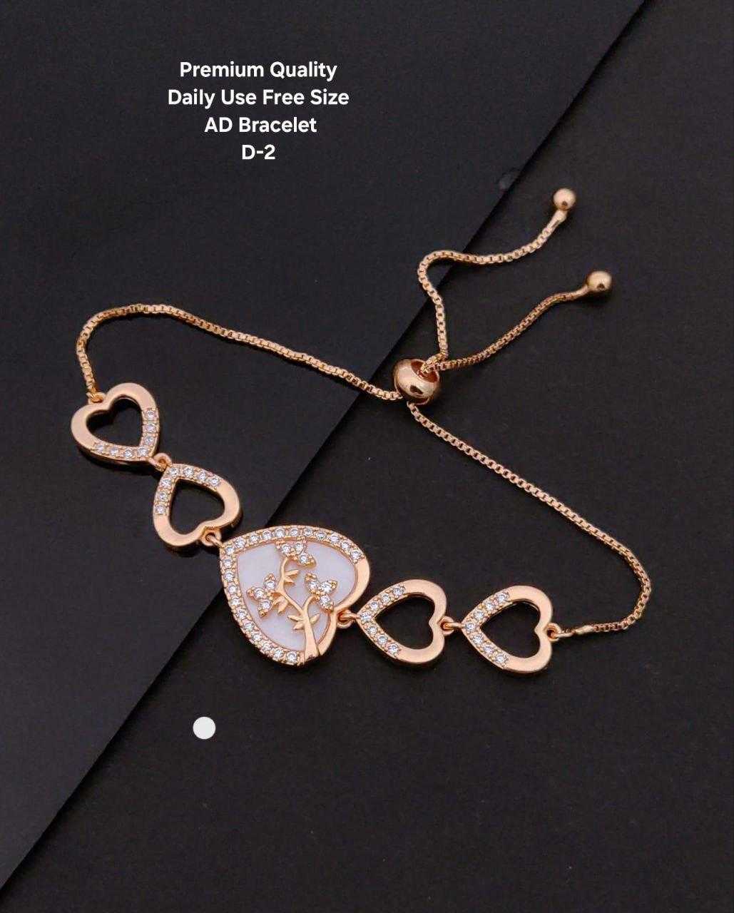 Ynf Fancy Womens Jewellery Wholesale AD Diamond Bracelet Golden Bracelet Gold Plated Jewelry Manufacturer - Jewellery Export