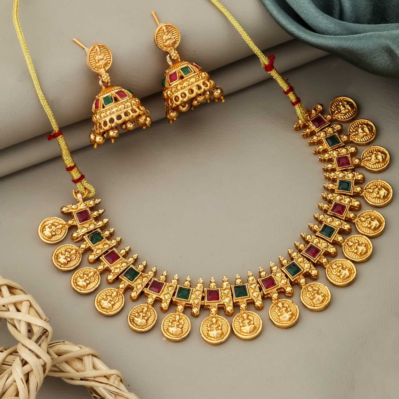 Ynf Brass KESH191 Womens Jewellery Wholesale Choker Necklaces Temple Jewelry Manufacturer - Jewellery Export