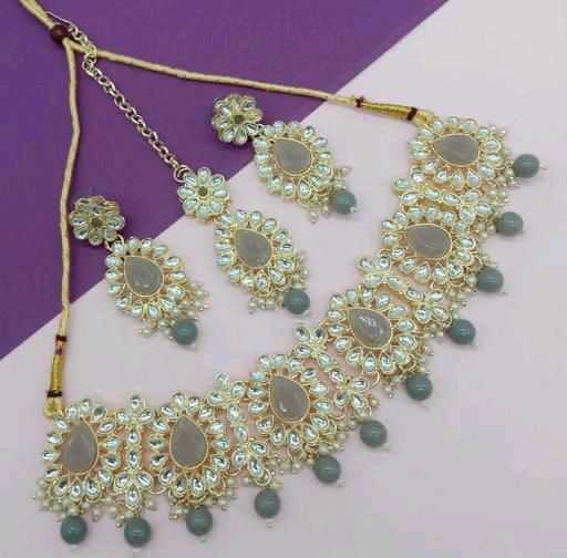 Ynf Brass KESH494 Womens Jewellery Wholesale Necklaces Set Antique Necklaces Set Fashion Necklace Manufacturer - Jewellery Export