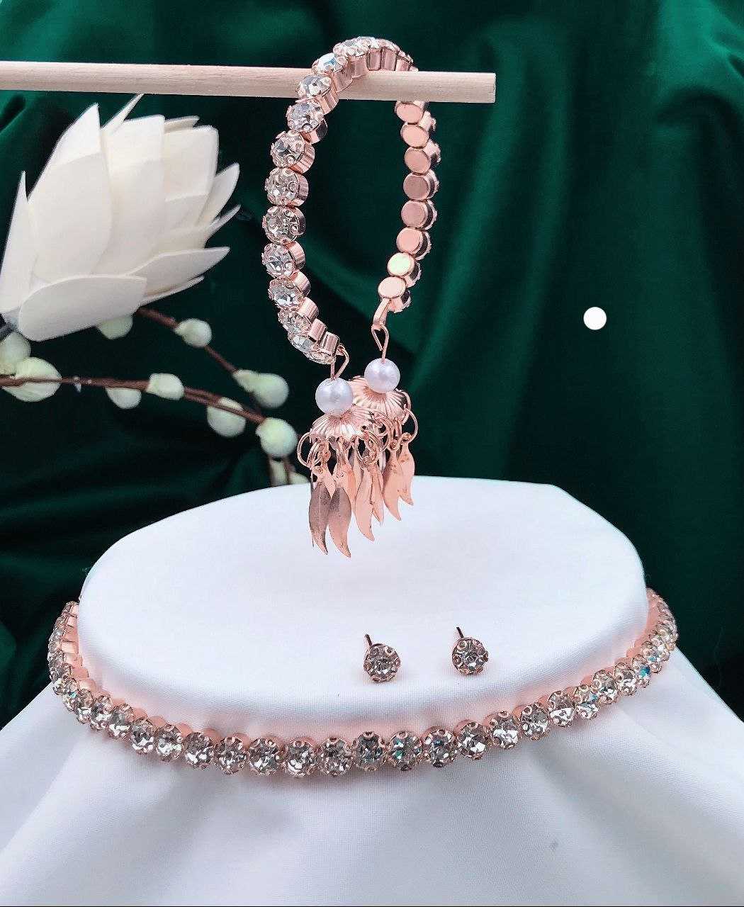 Ynf Brass Womens Jewellery Wholesale AD Diamond Necklace Fashion Necklace Artificial Diamond Necklace Manufacturer - Jewellery Export